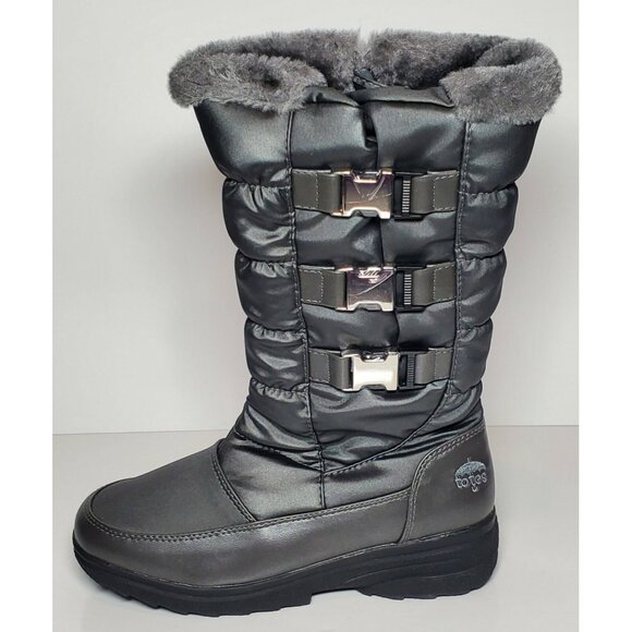 Totes Bryce Women's Size 6 Inside Zipper Faux Fur Lining  New/ Box - Picture 2 of 12